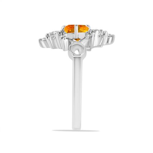 BUY 925 SILVER RING WITH NATURAL CITRINE GEMSTONE 